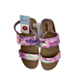 Girls Cat & Jack Kids Purple Hazel Sandal Slip On  With Back Strap Summer
